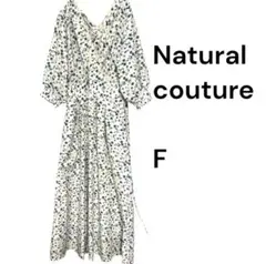 Natural couture 花柄ワンピース F