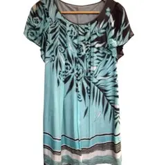 DAMA collection シルク100％ ワンピース L上品柄 チュニックのサムネイル