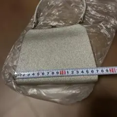 シルバー メタリック パーティーバッグ 約23cm x 20cm 和装バック