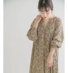 URBAN RESEARCH ITEMS 花柄ラグランワンピース