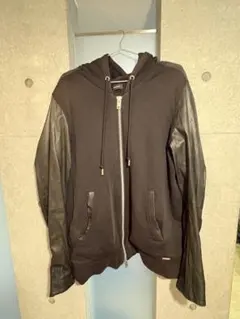 diesel 袖切替ラムレザージャケット