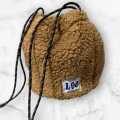 Lee フリースポーチ　ボアバック　Lee ミニバック　ボアポーチ　美品　古着