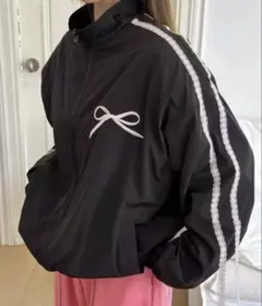 【新品未使用】LYEON リヨン リボンライン ブルゾン レース