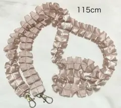 スマホショルダーストラップ 紐 ピンク フリル 115cm