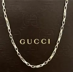 GUCCI スクエアリンク ボックス チェーン ネックレス 925 42cm - メルカリ