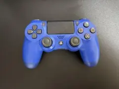 青 ワイヤレスコントローラー PS4