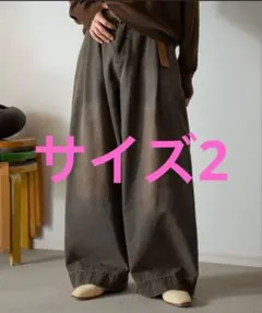 soerte ワイドバギーヴィンテージライクデニムパンツ サイズ2のサムネイル