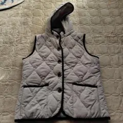 LAPENSEE フード付きキルティングベスト L.L.