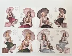 残2①hwara様　9月最新作　Cecile ステッカー　8枚