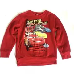 【Disney PIXAR Cars2】キッズ トレーナー 120cm 赤