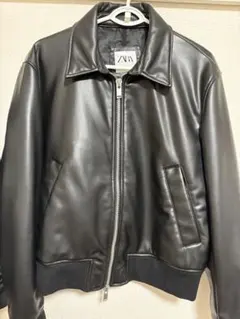 ZARA フェイクレザー ボンバージャケットのサムネイル