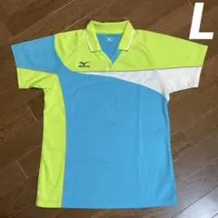 【MIZUNO 】ポロシャツ ライトグリーン×ブルーのサムネイル