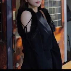 【USAGI ONLINE限定】SNIDELエコファースリーブニットプルオーバー