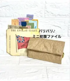 ミニ蛇腹ファイル　おすそ分け　コラージュ素材収納　クラフトケース