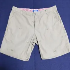 adidas Originals ハーフパンツ カーキ 　トレフォイル柄