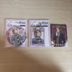 ヘタリア World Stars フランス 缶バッジ アクリルキーホルダー