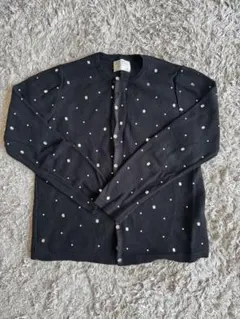 【ZARA GIRLS ／ザラ】美品　スパンコールカーディガン　黒　164センチ