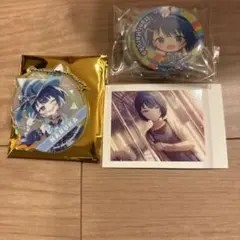 プロセカ　桐谷遥　パシャコレ3枚、缶バッジ、キーホルダー
