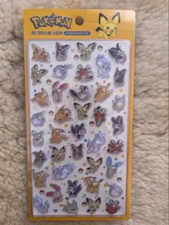 韓国限定 ポケモン 3D 立体クリスタルシール