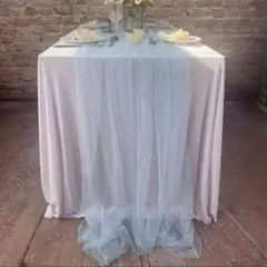 オーガンジーテーブルクロス ウェルカムスペース 結婚式
