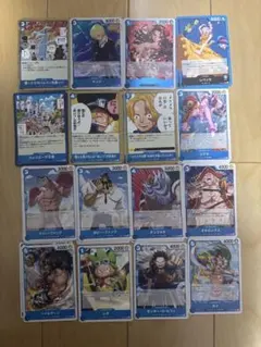 ワンピースカード　神の島の冒険　OP15 ノーマル、レア　青カード