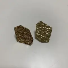 金色 不規則形状 イヤリング