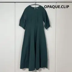 オペークドットクリップ ロングワンピース