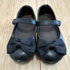 黒いリボン付きフォーマルシューズ　16cm
