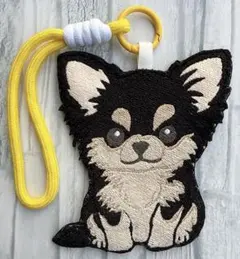 ハンドメイド 刺繍 チワワ うちの子 犬 バッグキーホルダー チャーム