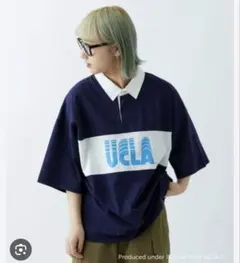 UCLA ラガーシャツ 半袖 ネイビー Mサイズ　ゆったり　子どもとお揃いのサムネイル