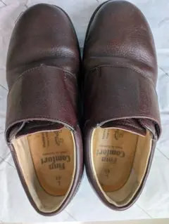 Finn Comfort Uチップ レザーシューズ 71/2 ブラウン - メルカリ