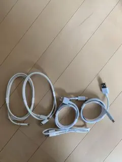 タイプC USB充電ケーブル 5本セット ホワイト