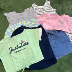 キッズ 130春夏服まとめ売り ワンピース Tシャツ スカート ショートパンツ