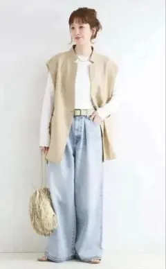ウォッシャブル / DU JOUR /デュ ジュール PEG TUCK JEANのサムネイル