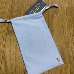 ラルフローレンRalph Lauren polo新品マスク刺繍入りブルーコットンのサムネイル
