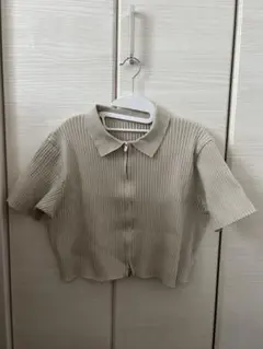 ダブルジップ ニット