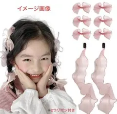 m021010m リボン　ヘアクリップ　10個セット