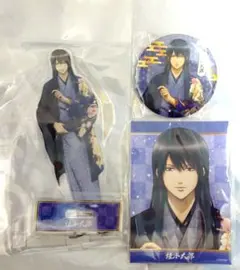 銀魂 マルイ 片面花柄和装 桂小太郎 アクスタ 缶バッジ ブロマイドセット