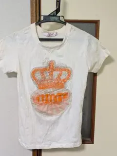 王冠プリント 半袖Tシャツ ホワイトのサムネイル