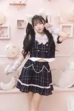 クリアストーン リリパレ エコリエールキャット コスプレ　ピンク