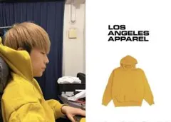 ロサンゼルスアパレル 14oz パーカー イエロー