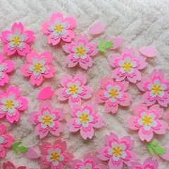 さくら　桜　春アルバム作り壁面色紙寄せ書き卒園卒業入学入園お祝いクラフトパンチ