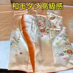 きもの絹絵屋 絹 訪問着 花柄 金彩風 和装（ア-65S)のサムネイル