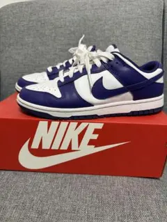 NIKE DUNK LOW パープル ホワイト スニーカーのサムネイル