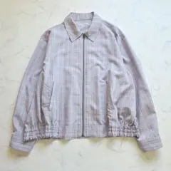 センスオブプレイス　アーバンリサーチ　ジップアップジャケット　チェック　Ｍ　薄手