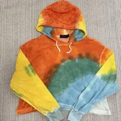 ラルフローレン タイダイ クロップドパーカー