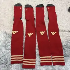 adidasサッカー用ソックス赤