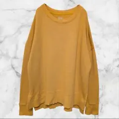 TIME AND TRU ワッフルロンT マスタード 黄色 XL ゆるだぼ - メルカリ