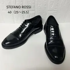 ステファノロッシ　ビジネスシューズ　ドレスシューズ　本革　黒　40のサムネイル