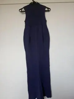 FRAY I.D（フレイ アイディー） ネイビー ノースリーブ ロングワンピース